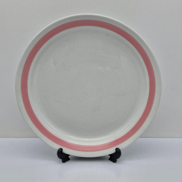 Arabia Tarjoilulautanen, vaaleanpunainen raita